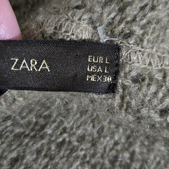 Vintage Zara Mohair Wool Blend Hoodie Cardigan Sweater - Picture 11 of 11